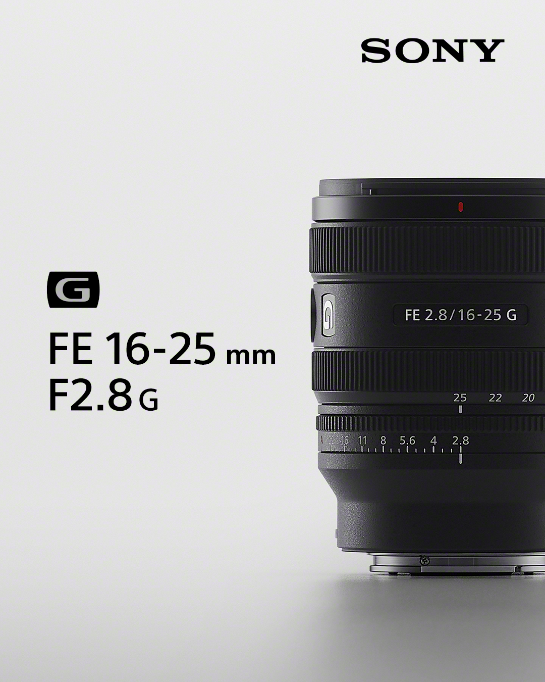 New Release:  Sony FE 16-25mm F2.8 G